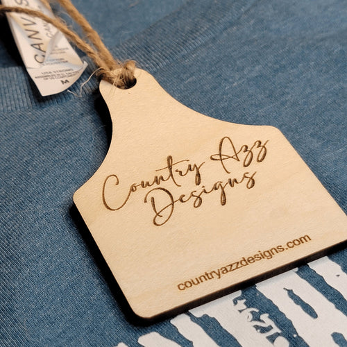Business Branding Clothing Wood Cow Tag Hang Tags - Designodeal