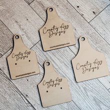 Load image into Gallery viewer, Business Branding Clothing Wood Cow Tag Hang Tags - Designodeal
