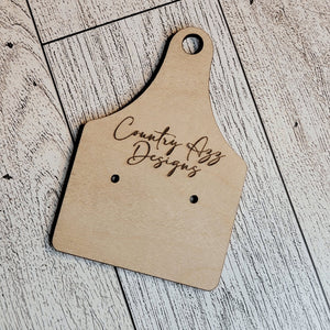 Business Branding Wood Earring Cards - Designodeal