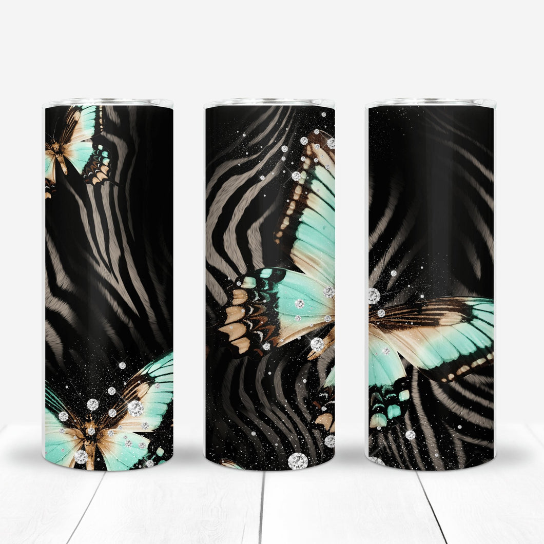 Butterfly Nights Sublimation Tumbler Straight Skinny - Designodeal