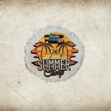 Load image into Gallery viewer, Camping Frayed Sublimation Hat Patches - Designodeal
