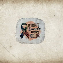 Load image into Gallery viewer, Cancer Awareness Frayed Sublimation Hat Patches - Designodeal
