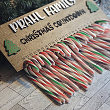 Load image into Gallery viewer, Candy Cane Christmas Countdown Advent Calendar Sign - Designodeal
