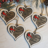 Cardinal Heart Memorial Christmas Ornament - Designodeal