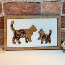 Load image into Gallery viewer, Cat Mommy &amp; Me Sign - Daddy &amp; Me Animal Sign - Designodeal
