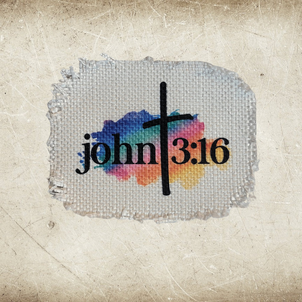 Christian Verses Frayed Sublimation Hat Patches - Designodeal