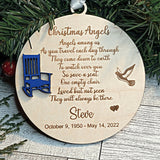 Christmas Angels In Heaven Memorial Ornament - Designodeal