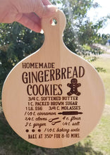 Load image into Gallery viewer, Christmas Gingerbread Cookies Recipe Cutting Board - Designodeal
