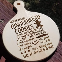 Load image into Gallery viewer, Christmas Gingerbread Cookies Recipe Cutting Board - Designodeal
