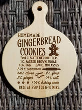 Load image into Gallery viewer, Christmas Gingerbread Cookies Recipe Cutting Board - Designodeal
