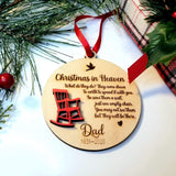 Christmas In Heaven Memorial Ornament - Designodeal