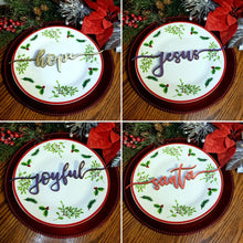 Load image into Gallery viewer, Christmas Plate Words Digital File Only - Designodeal
