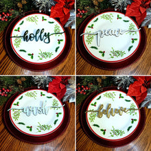 Load image into Gallery viewer, Christmas Plate Words Digital File Only - Designodeal
