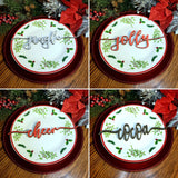 Christmas Plate Words Digital File Only - Designodeal