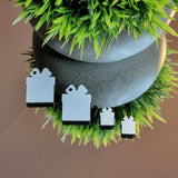 Christmas Present Sublimation Earring Blanks ~ Multiple Sizes - Designodeal