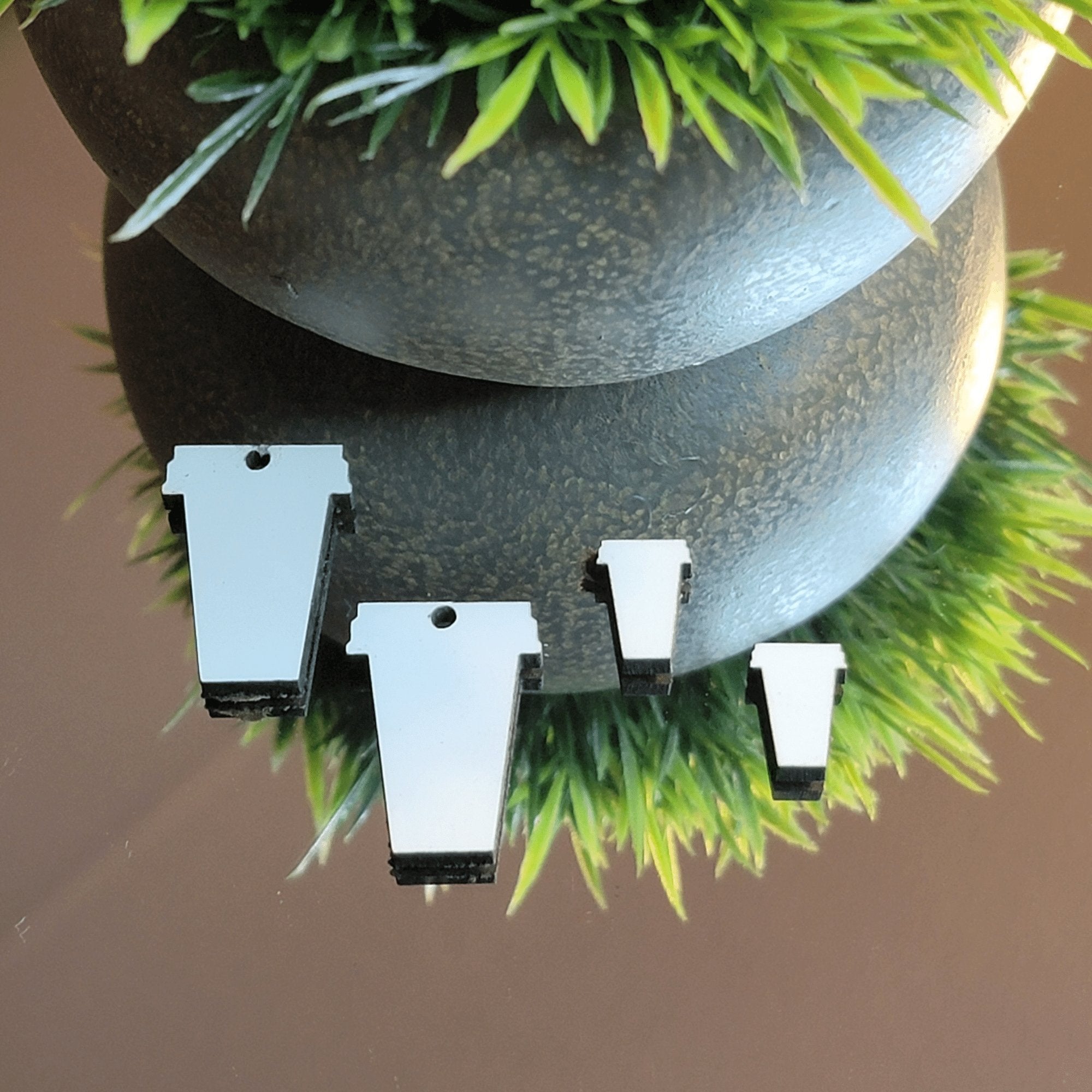 Coffee Latte Cup Sublimation Earring Blanks ~ Multiple Sizes - Designodeal