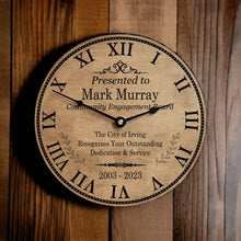 Load image into Gallery viewer, Company Board Member Appreciation &amp; Service Clock - Designodeal
