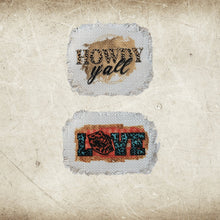 Load image into Gallery viewer, Country Style Frayed Sublimation Hat Patches - Designodeal
