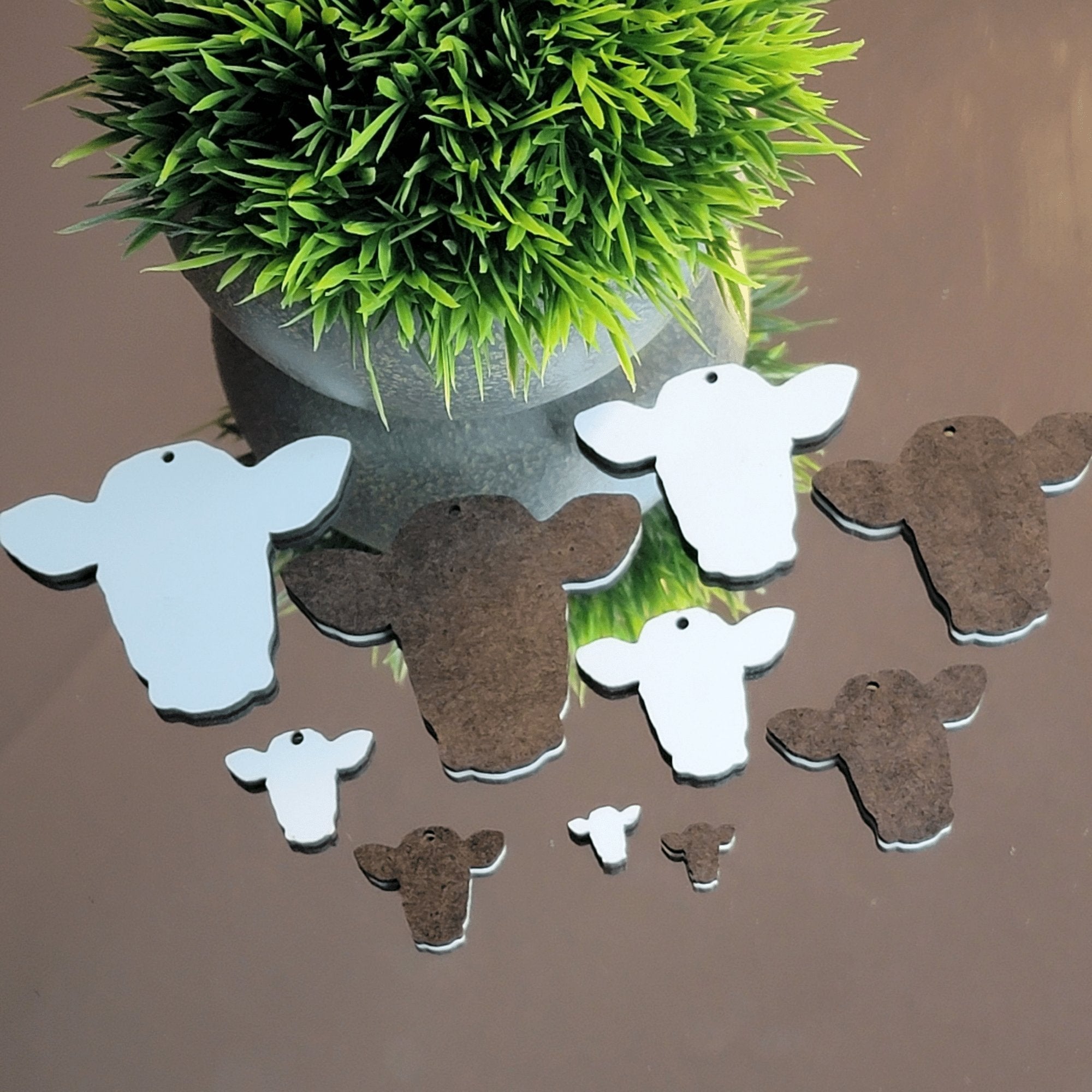 Cow Head Sublimation Earring Blanks ~ Multiple Sizes - Designodeal