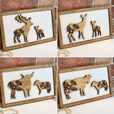 Cow Mommy & Me Animal Sign - Designodeal