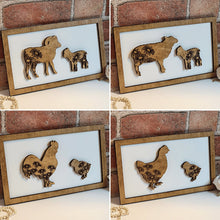 Load image into Gallery viewer, Cow Mommy &amp; Me Animal Sign - Designodeal
