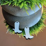 Cowboy Boots with Spurs Sublimation Earring Blanks ~ Multiple Sizes - Designodeal