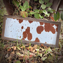 Load image into Gallery viewer, Cowhide Branding Ceremony Sign - Designodeal
