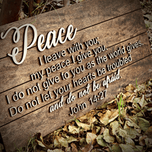 Load image into Gallery viewer, Custom Bible Verse Pallet Wood Sign
