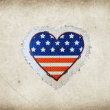 Cute Patriotic 4th of July Frayed Sublimation Hat Patches - Designodeal