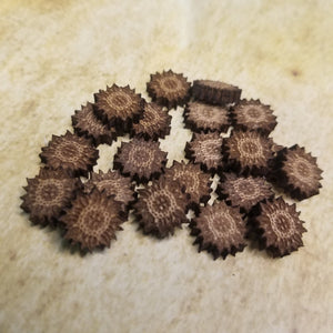 Decorative Floral Wood Stud Earring Blanks and Wood Confetti - Designodeal