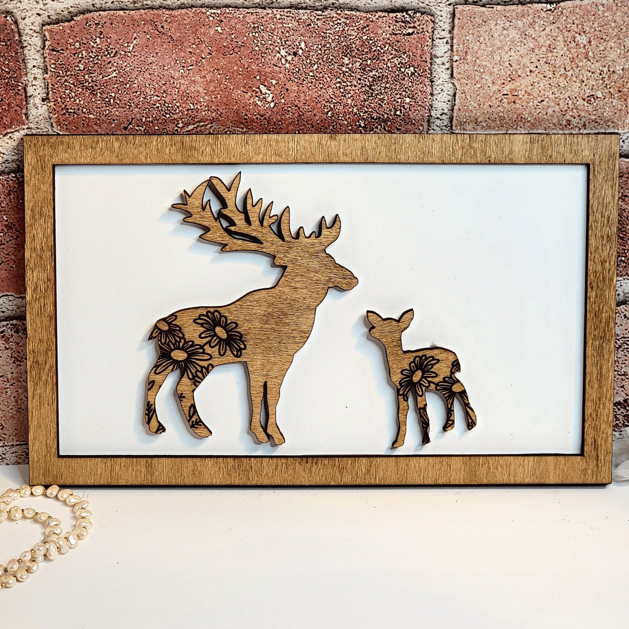 Deer Daddy & Me Animal Sign - Designodeal