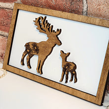 Load image into Gallery viewer, Deer Daddy &amp; Me Animal Sign - Designodeal
