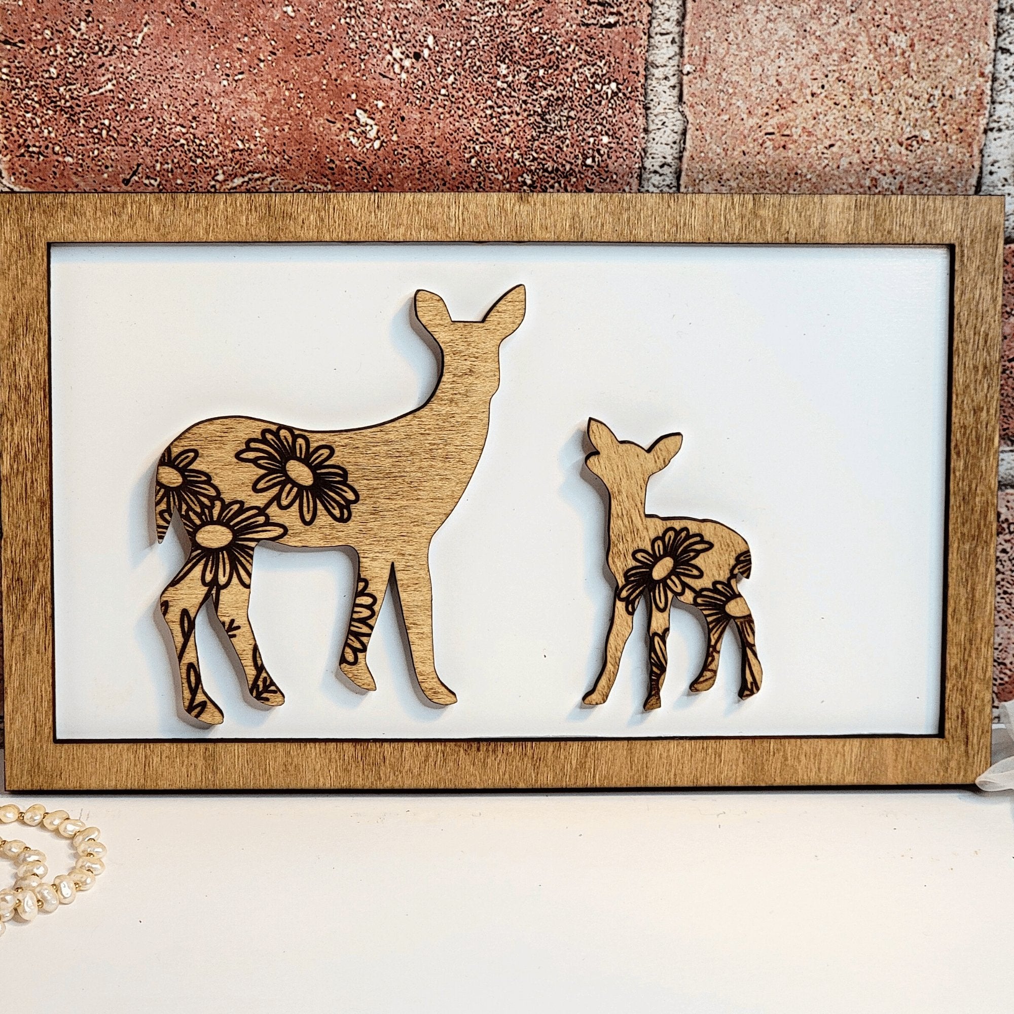 Deer Mommy & Me Animal Sign - Designodeal