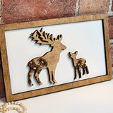 Deer Mommy & Me Animal Sign - Designodeal