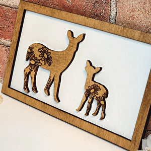 Deer Mommy & Me Animal Sign - Designodeal