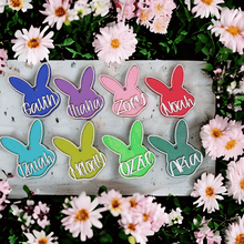 Load image into Gallery viewer, Personalized Easter Basket Wood Name Tags
