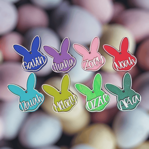 Personalized Easter Basket Wood Name Tags