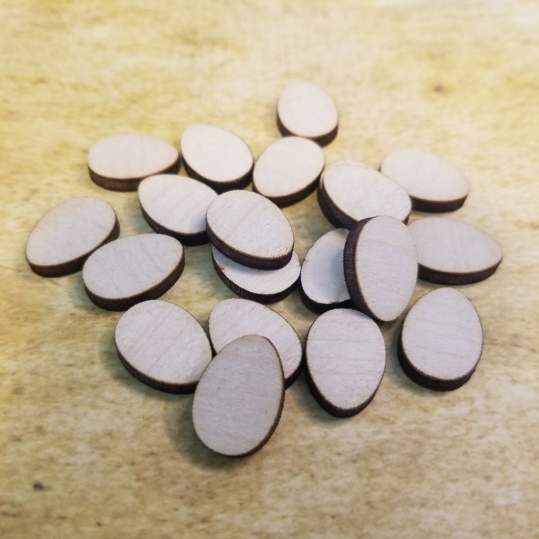Easter Egg Shaped Wood Stud Earring Blanks and Wood Confetti - Designodeal