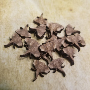 Elephant Wood Stud Earring Blanks and Wood Confetti - Designodeal