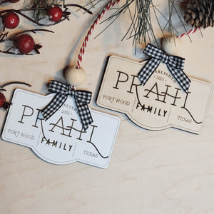 Established Family Name Christmas Ornament - Designodeal