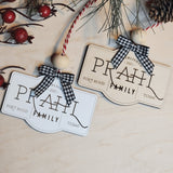 Established Family Name Christmas Ornament - Designodeal