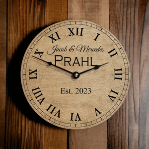 Established Family Name Clock - Designodeal