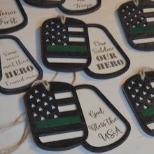 Load and play video in Gallery viewer, Military Dog Tags Christmas Ornament
