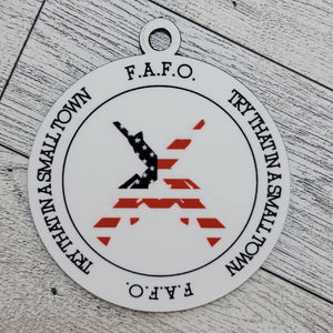 FAFO - Try That In A Small Town Christmas Ornament - Designodeal