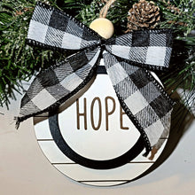 Load image into Gallery viewer, Faith Hope Love Peace Joy Farmhouse Christmas Ornament - Designodeal
