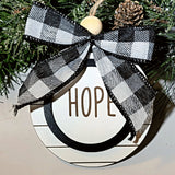 Faith Hope Love Peace Joy Farmhouse Christmas Ornament - Designodeal