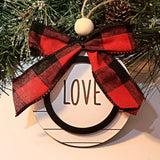 Faith Hope Love Peace Joy Farmhouse Christmas Ornament - Designodeal
