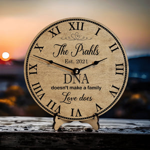 Family Adoption Clock - DNA Doesn't Make A Family Love Does - Designodeal