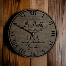 Load image into Gallery viewer, Family Adoption Clock - DNA Doesn&#39;t Make A Family Love Does - Designodeal
