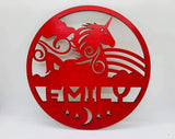 Fantasy Series Round Name Sign Without Backer - Designodeal